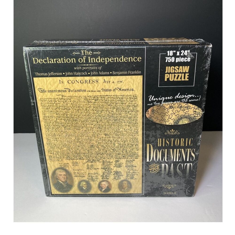 Historic Documents from the Past Declaration of Independence 750 Pc Puzzle NIB
